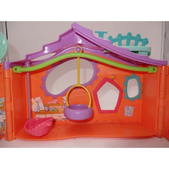 2007 Littlest Pet Shop  Orange Clubhouse Tree House PlaySet Hamster Hideout Tube - Picture 16 of 16